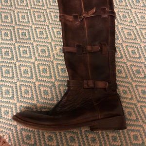 BedStu Leather Riding Boots